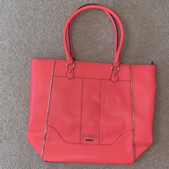 Guess Handbags - ⚡Coral Guess Tote Bag